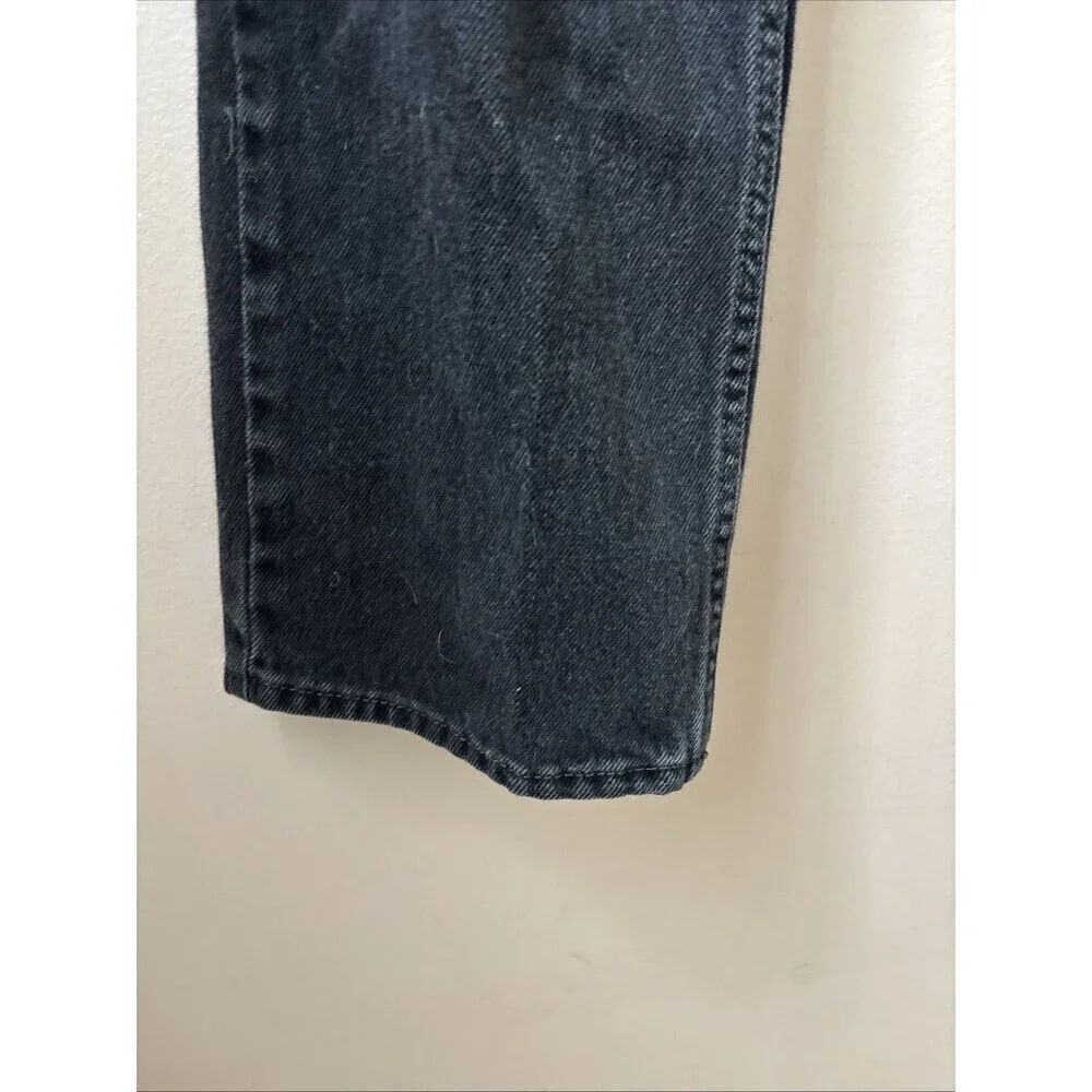 Levi’s Men’s 505 Jeans 34x30 Black Regular Fit Straight Leg Denim Classic Style